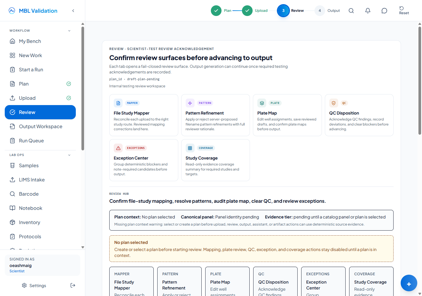 QC Review | MBL Validation Docs